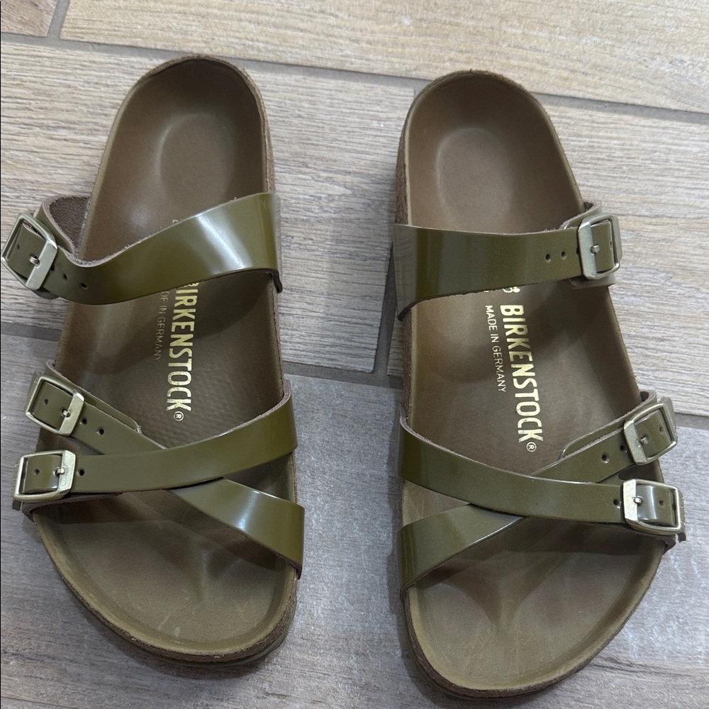 Birkenstock Khaki Double Strap Sandals